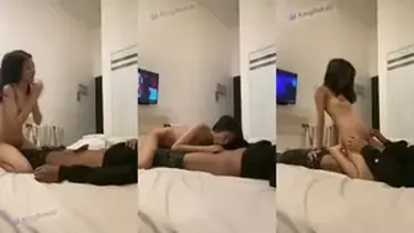 Gadis Miss Jove Cantik Goyang Atas Kasur Hotel poster