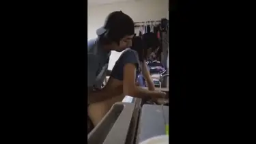 Ngentot Di Dapur Gaya Doggy Style Siswi SMA poster